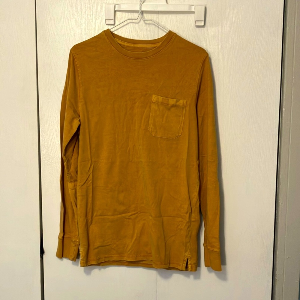 Mustard yellow long sleeved shirt